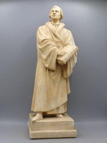 Figuur - Martin Luther - Gips