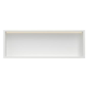 Mat wit RVS Inbouwnis 30x90x10cm met LED verlichting, Verzenden, Nieuw