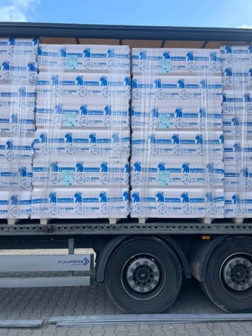 B-keus  XPS 1250x600x80mm Rd:2.35 (=0,75 mÂ²), Overige materialen, 4 tot 8 cm, Nieuw, Minder dan 5 m²