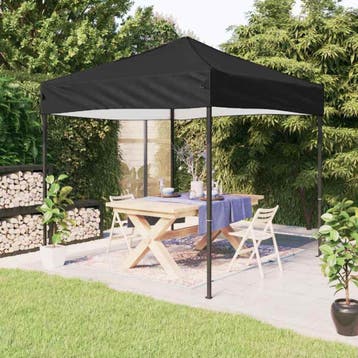 vidaXL Partytent inklapbaar 3x3 m zwart, Verzenden, Nieuw, Partytent