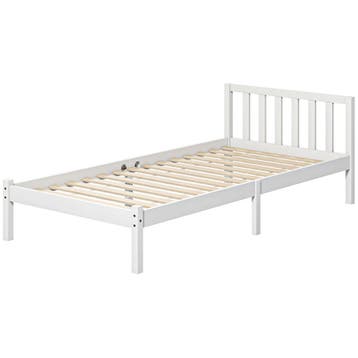 TRUUSK Houten Bedframe 208 x 96 cm - Inclusief Lattenbodem e, Verzenden, Nieuw