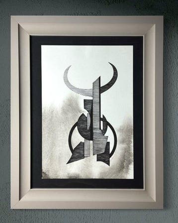 Eugène Eechaut (1928-2019) - Abstract ink composition