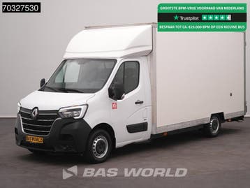 Renault Master 145PK Lowliner Bakwagen LED Navi Airco Cruise, Stof, Gebruikt, Euro 6, Renault