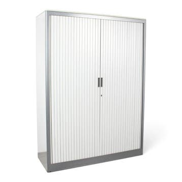Samas roldeurkast, 165x120x47 cm, antraciet-alu, Huis en Inrichting, Kasten | Roldeurkasten en Archiefkasten, Gebruikt, 100 tot 150 cm