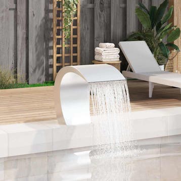 vidaXL Zwembadwaterval 45x30x60 cm roestvrij staal, Verzenden, Nieuw
