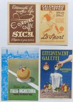 Italië - Entertainers, Sport - Advertentiepostkaarten,, Gelopen