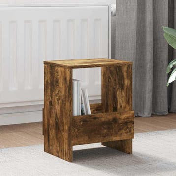 vidaXL Tijdschrift Rek 2 st Gerookt eiken 35 x 30 x 45 cm, Verzenden, Nieuw