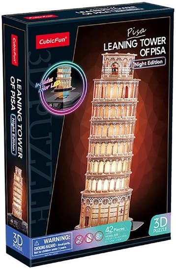 Pisa (Night Edition) - 3D Puzzel (42 stukjes) | CubicFun -, Verzenden, Nieuw