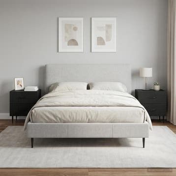 vidaXL Nachtkastje 2 st Zwart 43 x 34,5 x 47,5 cm Bewerkt, Minder dan 45 cm, Verzenden, Nieuw, Minder dan 55 cm