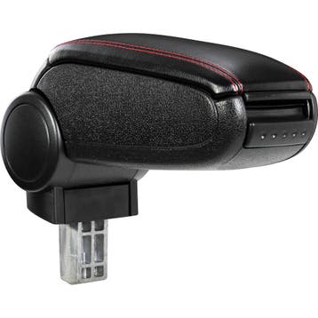 Armsteun Peugeot 208 vanaf 2012 kunstleer zwart rood stiksel, Verzenden, Nieuw