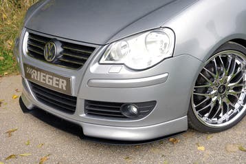 Rieger frontspoiler | Polo 5 (9N): 00.06- (vanaf Facelift) -, Auto-onderdelen, Verzenden, Nieuw, Volkswagen