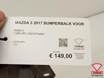 Mazda 3 2017 Bumperbalk Balk Voor Origineel!, Auto-onderdelen, Ophalen, Gebruikt, Voor, Mazda