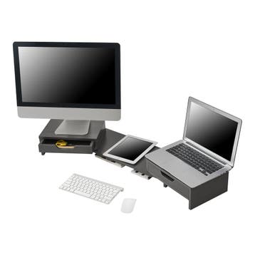[en.casa] Monitorstandaard verhoger Marttila 60x22x11 cm don, Verzenden, Nieuw in verpakking