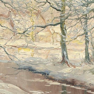 Kees Terlouw (1890–1948) - Paysage boisé au bord de l’eau