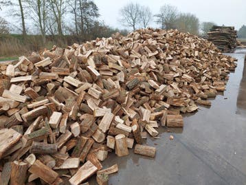 Half droog Eiken  haardhout, Tuin en Terras, Haardhout, 6 m³ of meer, Eikenhout, Blokken