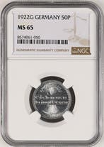 Duitsland, Weimar Republiek 50 Pfennig 1922 - NGC MS65