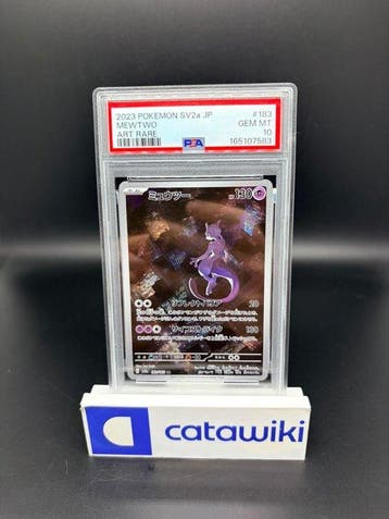 Pokémon - 1 Graded card - Mewtwo - 183/165 - PSA 10 -, Hobby en Vrije tijd, Nieuw