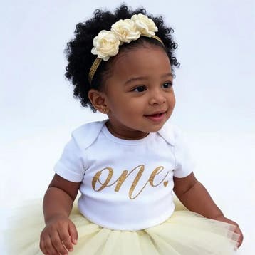 3-delig luxe 1e verjaardag setje Ivory One, Ophalen of Verzenden, Nieuw, Meisje, Jurkje of Rokje