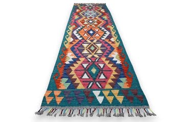 Amira kilim - ongebruikt - Vloerkleed - 220 cm - 70 cm - Met, Huis en Inrichting, Nieuw