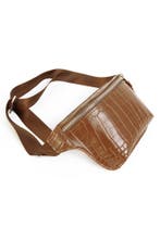 Heuptasje Slangenleer Bruin Cognac Bruin Fanny Pack Leer Heu, Ophalen of Verzenden, Nieuw, Bruin, Overige typen