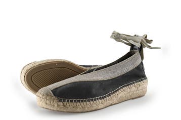 Shabbies Amsterdam Espadrilles in maat 39 Grijs, Shabbies Amsterdam, Verzenden, Zo goed als nieuw, Grijs