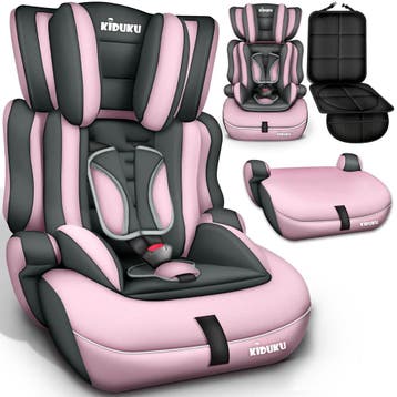 Autostoel - Autostoeltje - 9-36 kg - 1-12 jaar - Roze/Grijs, Verzenden, Zo goed als nieuw