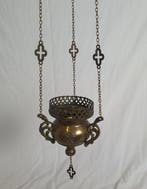 Lamp ornament - Koper - Godslamp, Antiek en Kunst