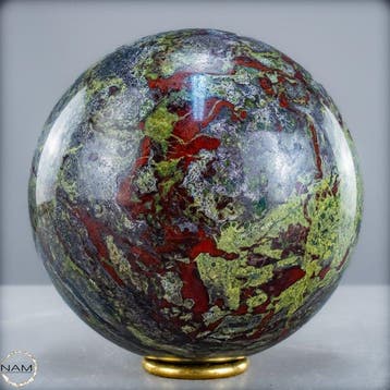 Zeldzame natuurlijke drakenbloedjaspis Sphere- 3500.16 g