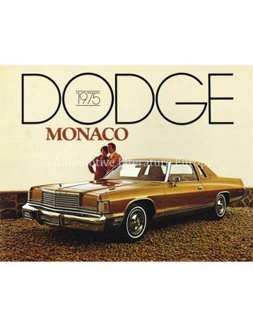 1975 DODGE MONACO BROCHURE ENGELS, Nieuw, Author