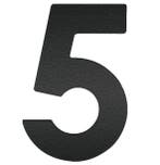 Huisnummer 5 120 mm mat zwart, Verzenden, Nieuw