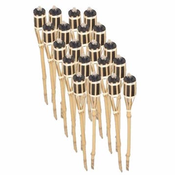 Bamboe tuinfakkels set 20 stuks 61 cm - Tuinfakkels, Ophalen of Verzenden, Nieuw