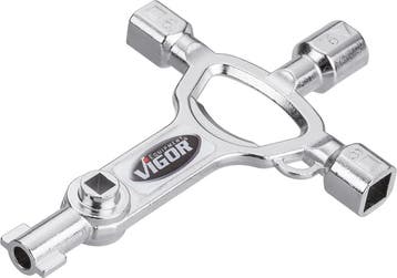 Multi sleutel - driehoek vierkant dubbelbaard - Masterkey 07, Ophalen of Verzenden, Nieuw, IJzer, Overige typen