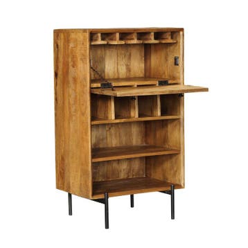 Wijnkast Portland Mangohout 60 cm | Starfurn, Ophalen of Verzenden, Nieuw