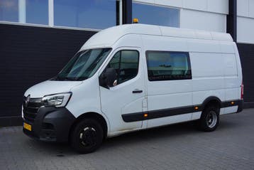 Renault Master 2.3 dCi 145PK L3H3 Dubbellucht Dubbelcabine E, Stof, Gebruikt, Renault, Wit
