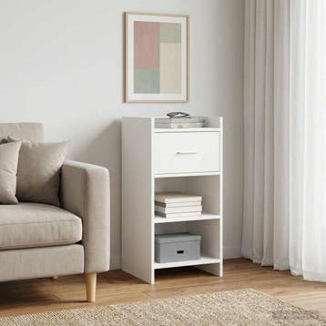 vidaXL Dressoir Wit 40 x 36 x 80 cm Bewerkt hout, Verzenden, Nieuw, Overige houtsoorten, Minder dan 50 cm