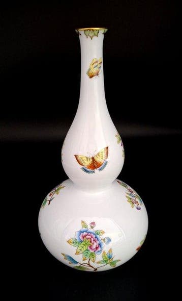 Herend - Tafelservies - 1e keus! Queen Victoria XL-vaas ca., Antiek en Kunst