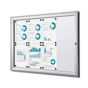 Informatiekast Binnen Whiteboard 8x A4, Nieuw in verpakking