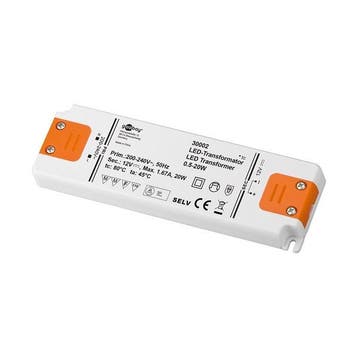 Transformator | 12 volt | Goobay (20 W, Niet dimbaar), Verzenden, Nieuw