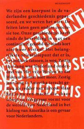 Een keerpunt in de vaderlandse geschiedenis - K. van, Verzenden, Gelezen, K. van Wolferen