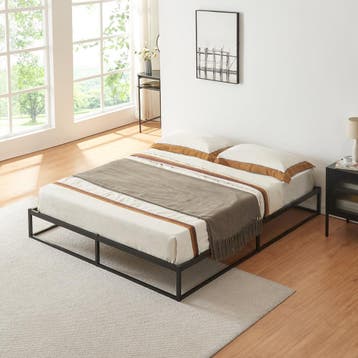 Metalen bed tweepersoonsbed Trerunta met bedbodem 180x200 cm, Verzenden, Nieuw