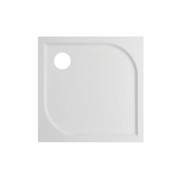 Douchebak VM Go Argon 80x80x3cm Polybeton Vierkant Wit, Doe-het-zelf en Verbouw, Sanitair, Ophalen of Verzenden, Nieuw