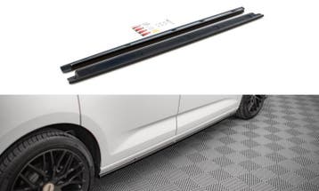 Maxton Sideskirt Aanzets Glans Zwart VW Caddy 5 CS035, Nieuw, Links, Volkswagen