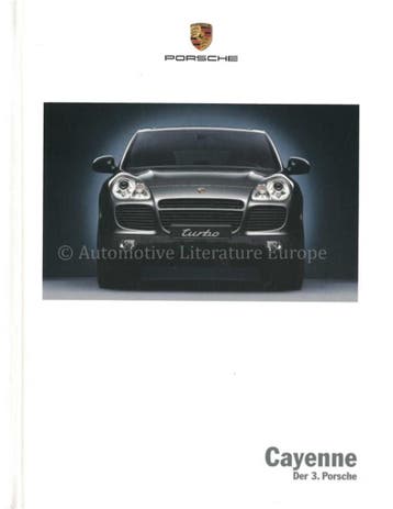 2003 PORSCHE CAYENNE HARDCOVER BROCHURE DUITS, Nieuw, Porsche, Author