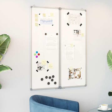 vidaXL Whiteboard magnetisch inklapbaar 80x100x1,7 cm, Verzenden, Nieuw in verpakking