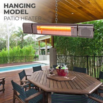 MaxxGarden Hangende terrasverwarmer - Bluetooth met speak..., Tuin en Terras, Terrasverwarmers, Verzenden, Nieuw