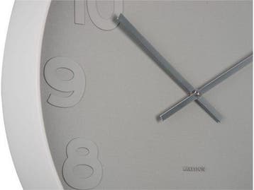 Karlsson Mr. Grey - Wandklok - Ø51cm - Grijs, Huis en Inrichting, Overige Huis en Inrichting, Verzenden, Nieuw