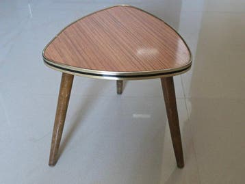 Bijzettafel - Hout, meubelplaat, Messing