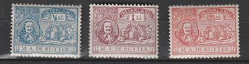 Postzegels Nederland 1907 M.A. de Ruyter NR.87-89 (1592), Verzenden, T/m 1940, Postfris