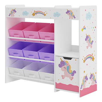 Kinderkast Søndreland open kast 80x90x29,5 cm eenhoornmotief, Verzenden, Nieuw