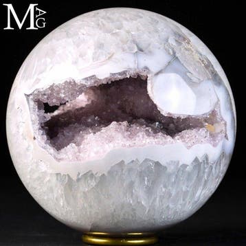 Amethistkristallen Gepolijste Braziliaanse Amethist-Geode